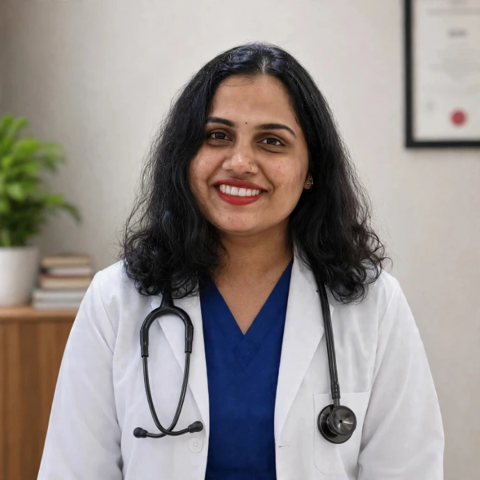 Ayurvedic doctor providing transparent medical pre-consultation to a patient
